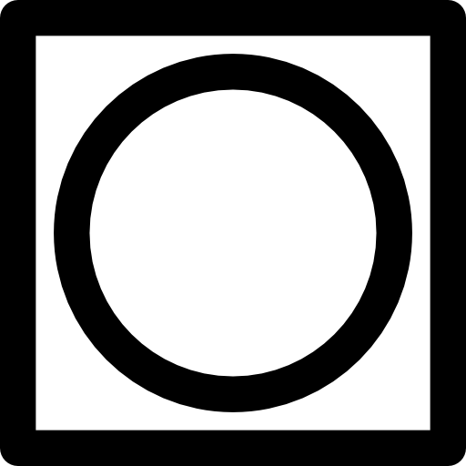 Circle inside square